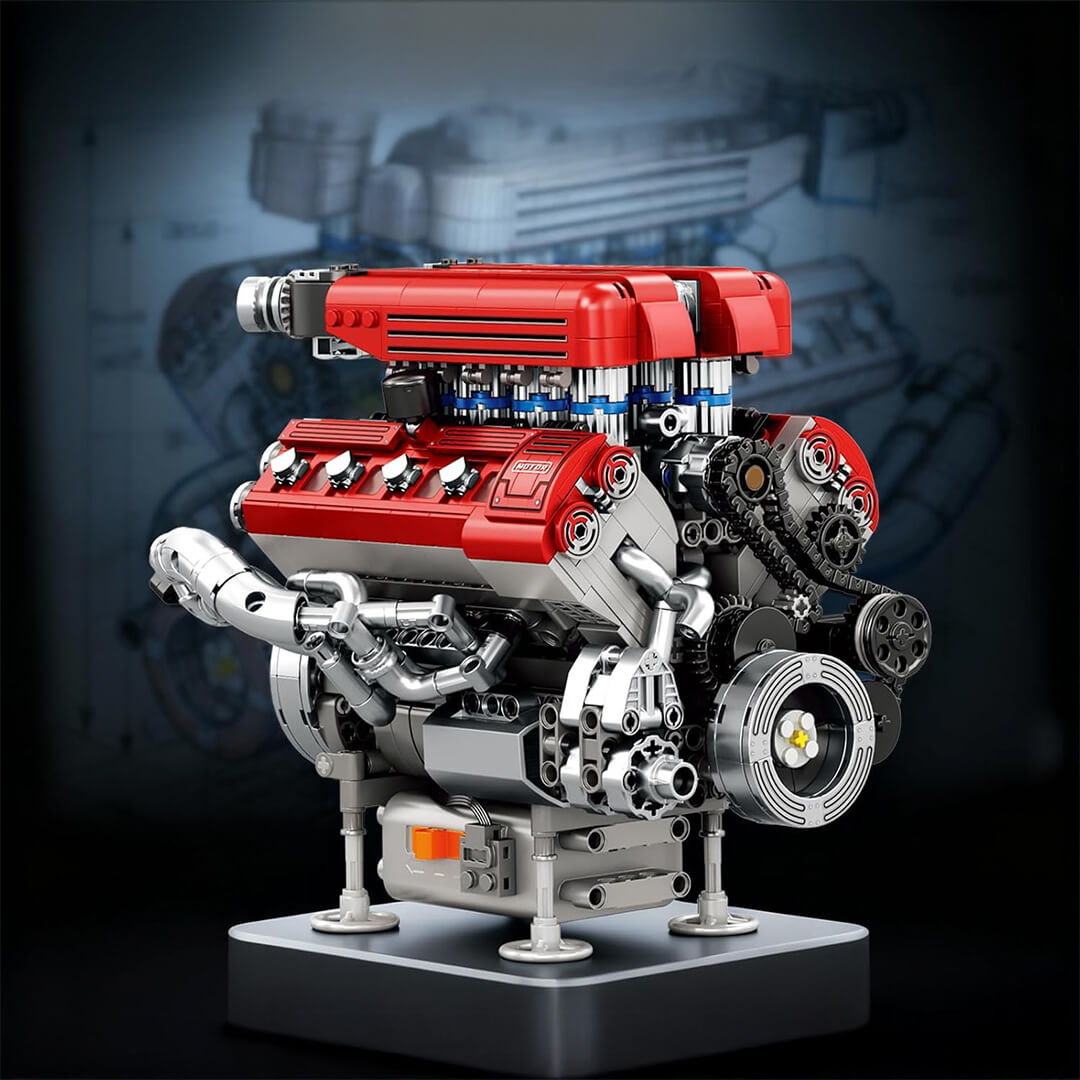 Motorised High-Revving V8 Italian Engine |  Performance Engine Engineering | 1100 PCS - BAV BRICK