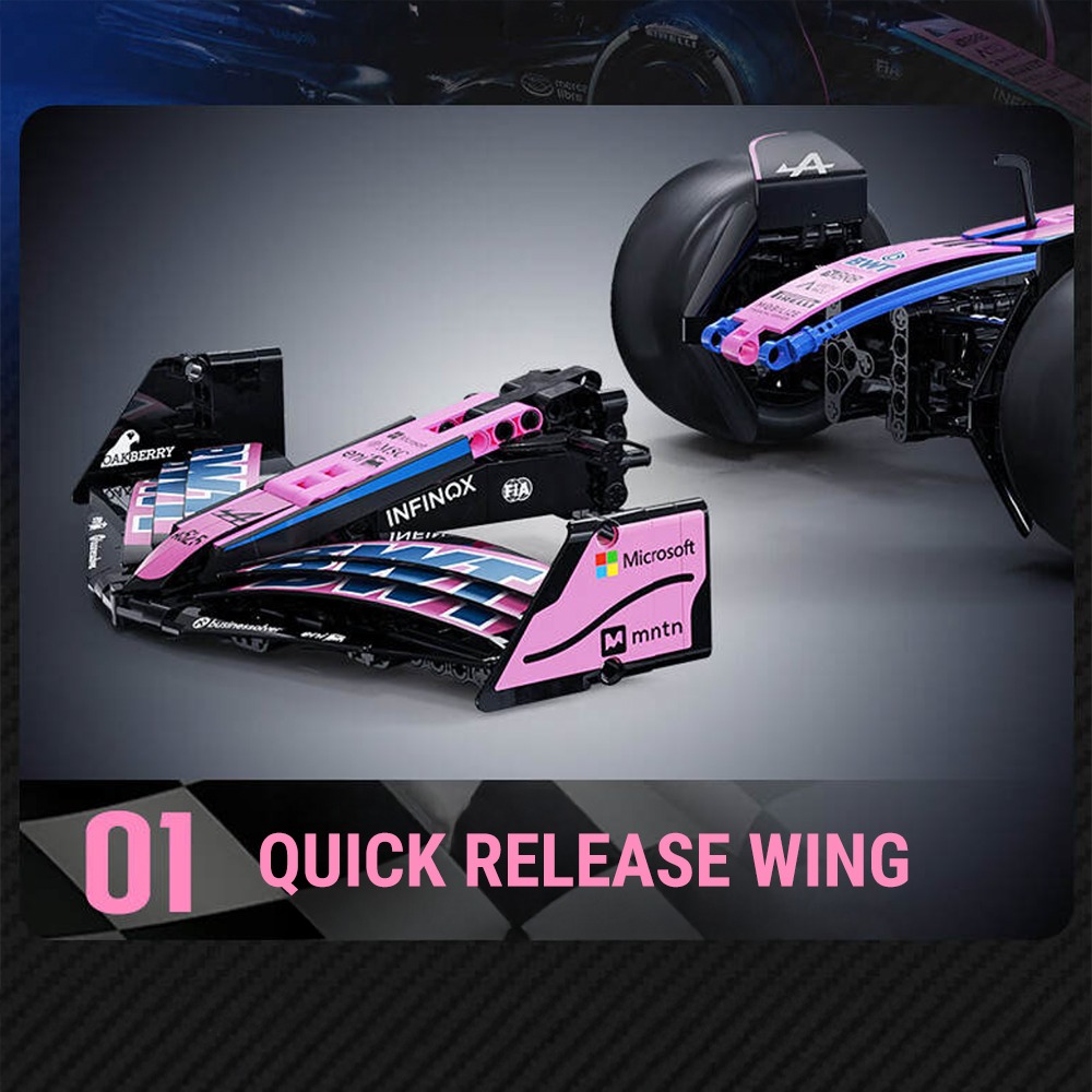 1:8 BWT Alpine Formula One Team Car | Official Licensed Grand Prix Machine | 2172 PCS - BAV BRICK