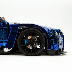1: 8 BMW M4 GT3 Building Set, Fully Detailed Simulation, Electric Sapphire Blue Custom Edition (4556Pcs)