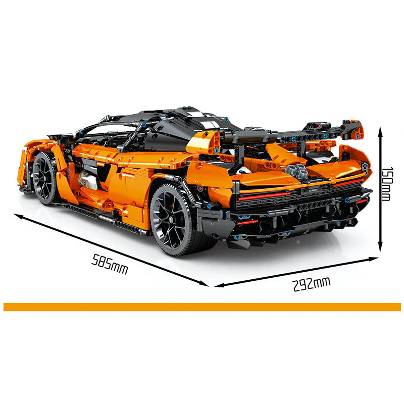 1:8 McLaren Senna, Butterfly Doors, Fully Detailed (3780 Pcs)