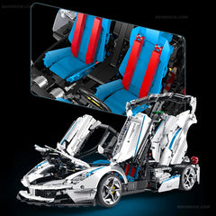 1:8 The Drift LaFerrari FXXK EVO | Pearl White Painting Custom Edition (4580pcs)