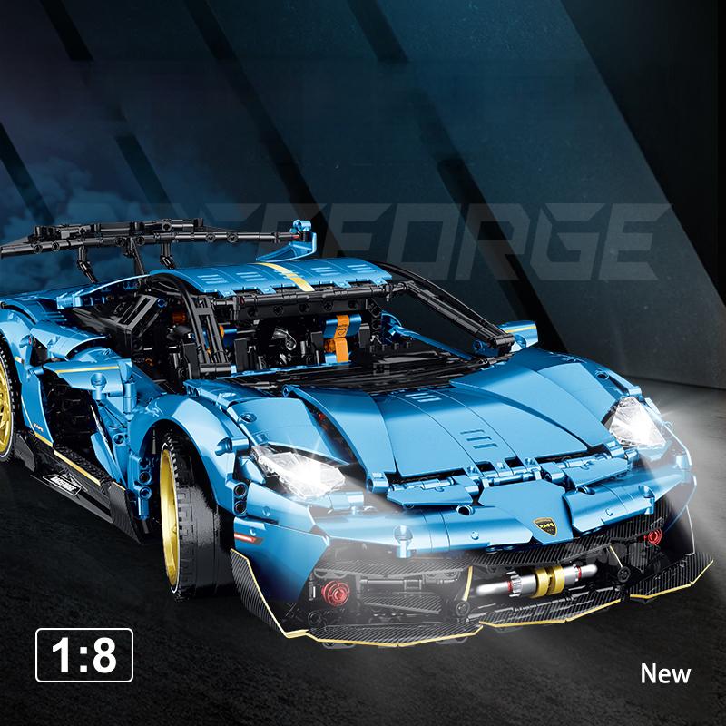 <Upgraded>Lamborghini SVJ Supercar, The Ultimate Italian Bull (3655 Pcs)