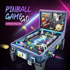 Interstellar Pinball Table, with controllable ejection and coin insertion, Marquee light, brings back childhood memories (2309 Pcs)