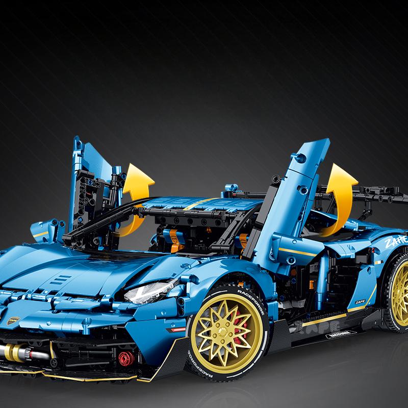 <Upgraded>Lamborghini SVJ Supercar, The Ultimate Italian Bull (3655 Pcs)