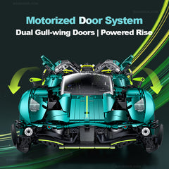 1：8 Aston Martin Valkyrie Supercar | Green Metallic Custom Edition(3,328pcs)
