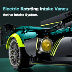 1：8 Aston Martin Valkyrie Supercar | Green Metallic Custom Edition(3,328pcs)