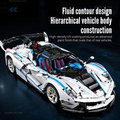 1:8 The Drift LaFerrari FXXK EVO | Pearl White Painting Custom Edition (4580pcs)