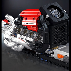 Motor de carreras de Fórmula 1 | Modelo de exhibición de ingeniería de carreras | Escala 1:6 | 980 piezas