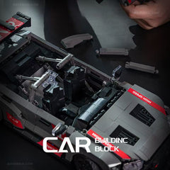 Audi RS3, coche de carreras alemán de carrocería ancha | Incluye 4 estilos de ruedas (1520 piezas)