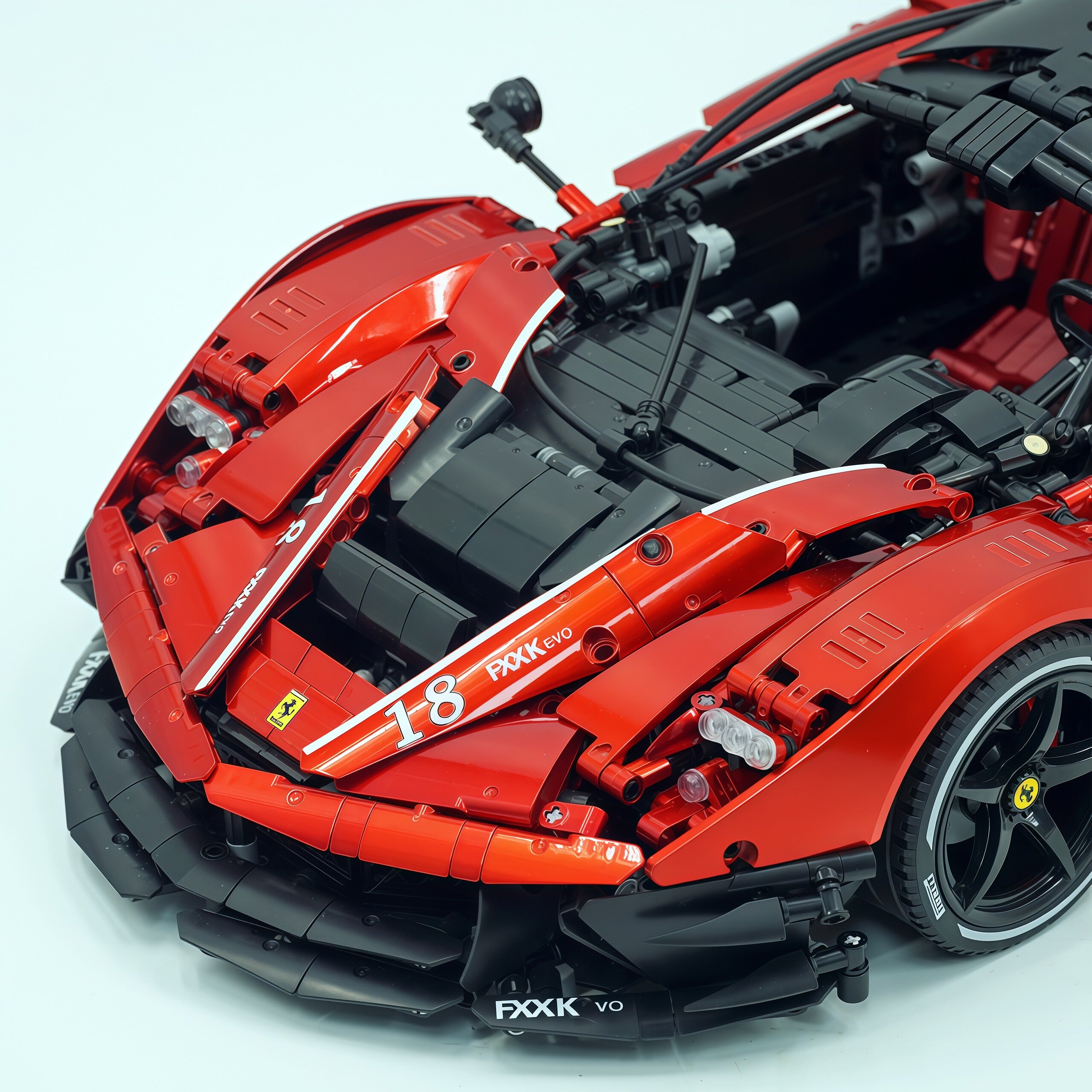 1:8 The Ultimate Italian Hybrid Hypercar EVO | Pearl Red Painting Italian Flagship (4058PCS) - BAV BRICK