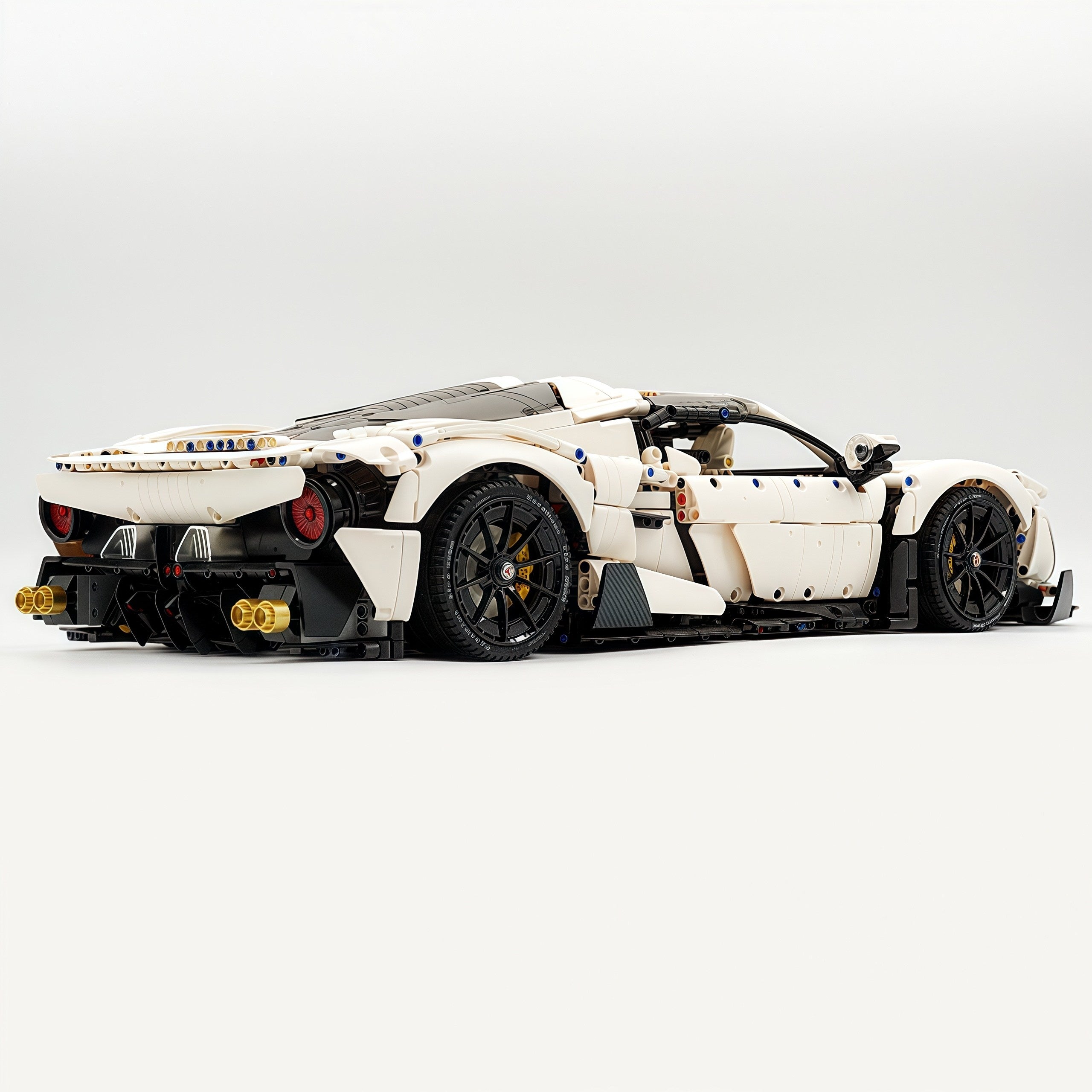 1: 8 Alfa Romeo 33 Stradale Supercar, White Goddess Customized Version (3861 Pcs)