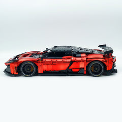 1:8 The Ultimate FERRARI F80 | Electroplated Red Custom Edition | Remote Controlled V6 Prancing Horse Hypercar (3998pcs)