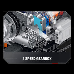 Motorised Harley Motorcycle V2 Engine(867pcs)