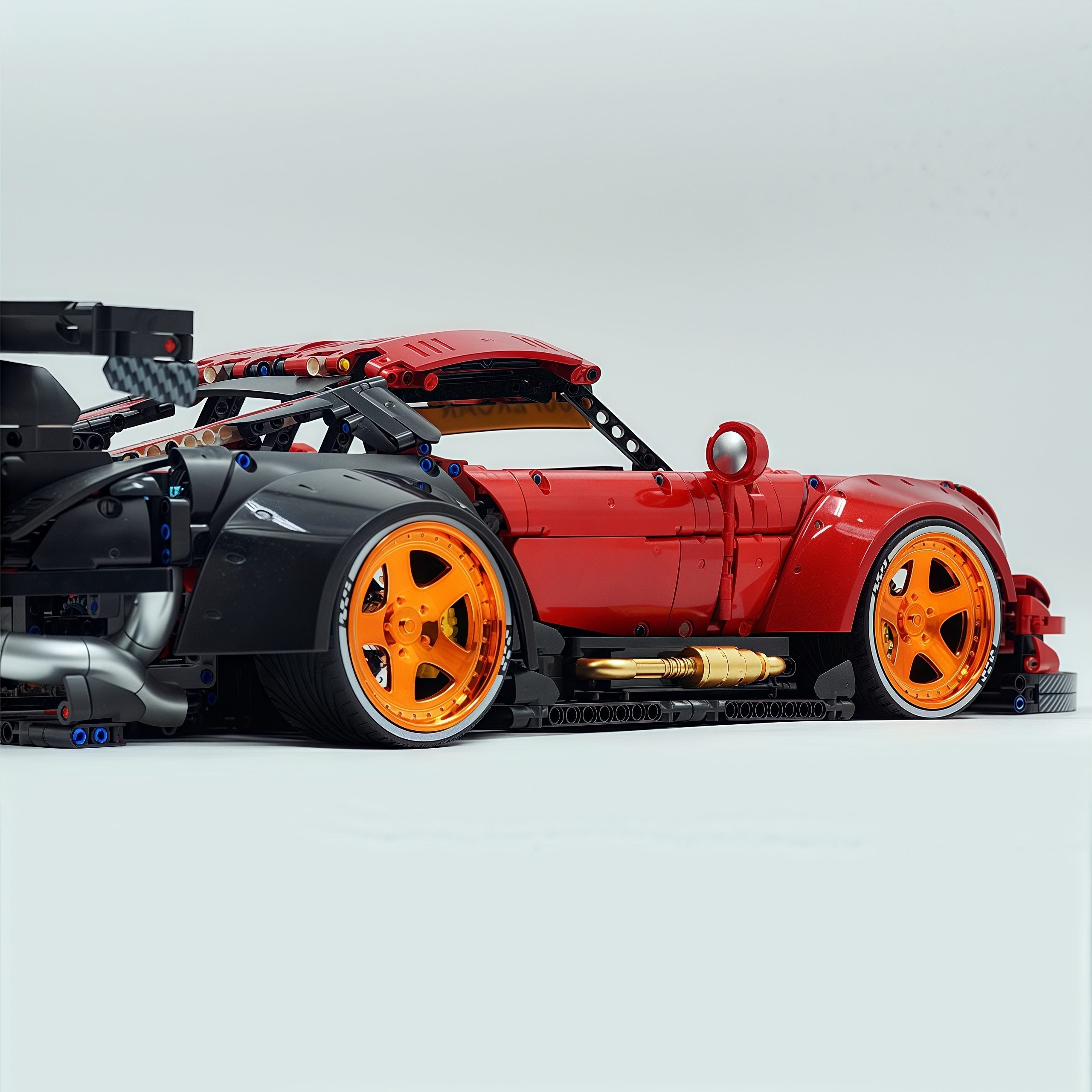 The Ultimate Widebody Porsche 964 RWB, Paint Red Customized Version (4190 pcs)