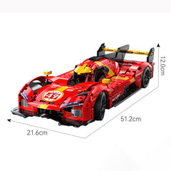 1: 10 Le Mans Flame Supercar, Racing Aerodynamic Lines (1518 Pcs)