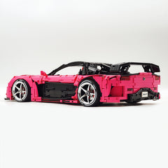 1: 8 Mazda RX-7 with Remote Control, Front and Rear Lights, Macaron Pink Limited Edition (3305 Pcs)