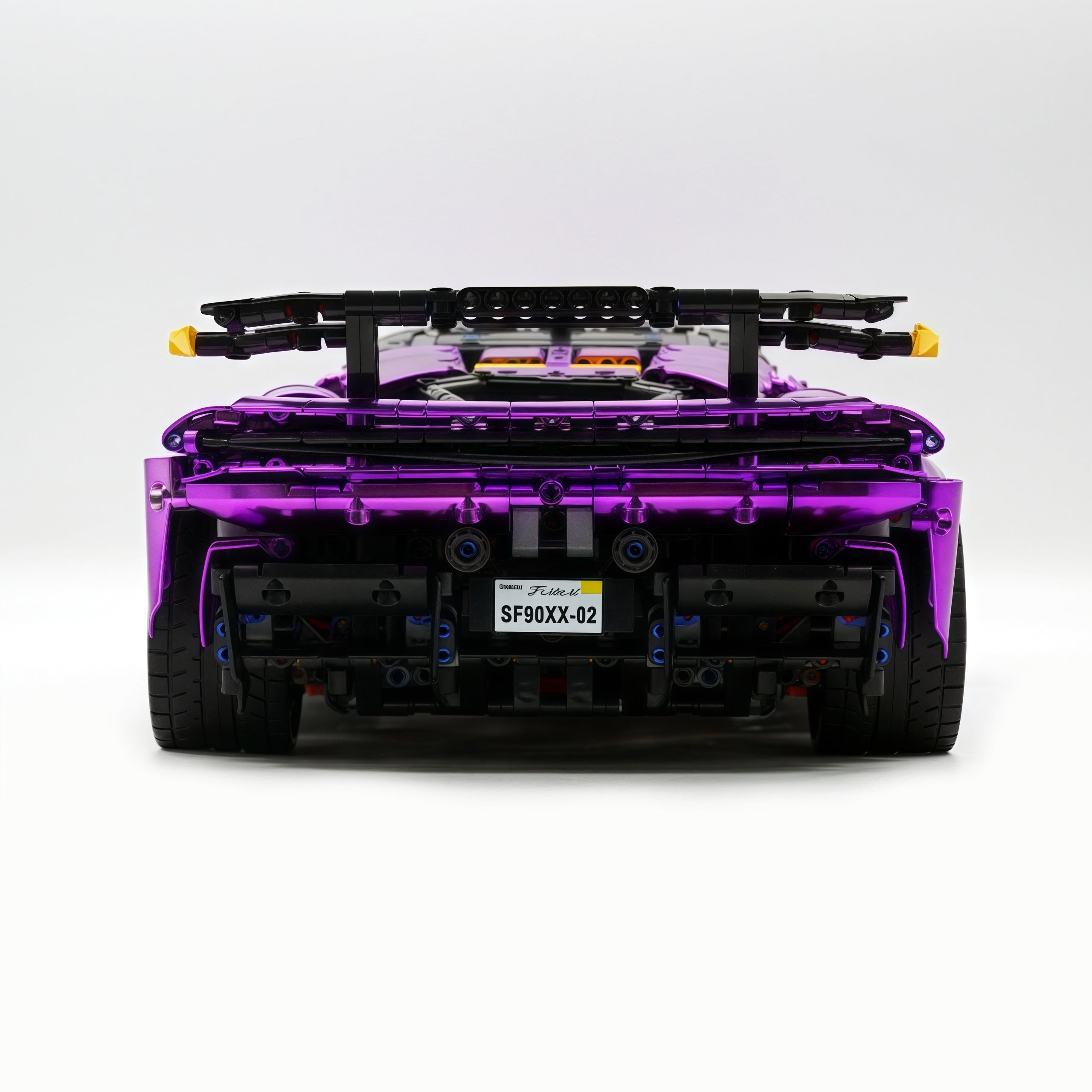 1:8 Ferrari SF90XX Purple Plating Limited Color, The Ultimate Supercar, More Than 12 Features Restored(4100 Pcs)