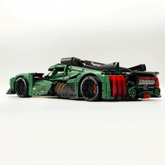 1: 8 Le Mans 9×8 RaceCar Juegos de construcción con control remoto, alerón trasero elevador eléctrico, faros fluorescentes (3746 piezas)