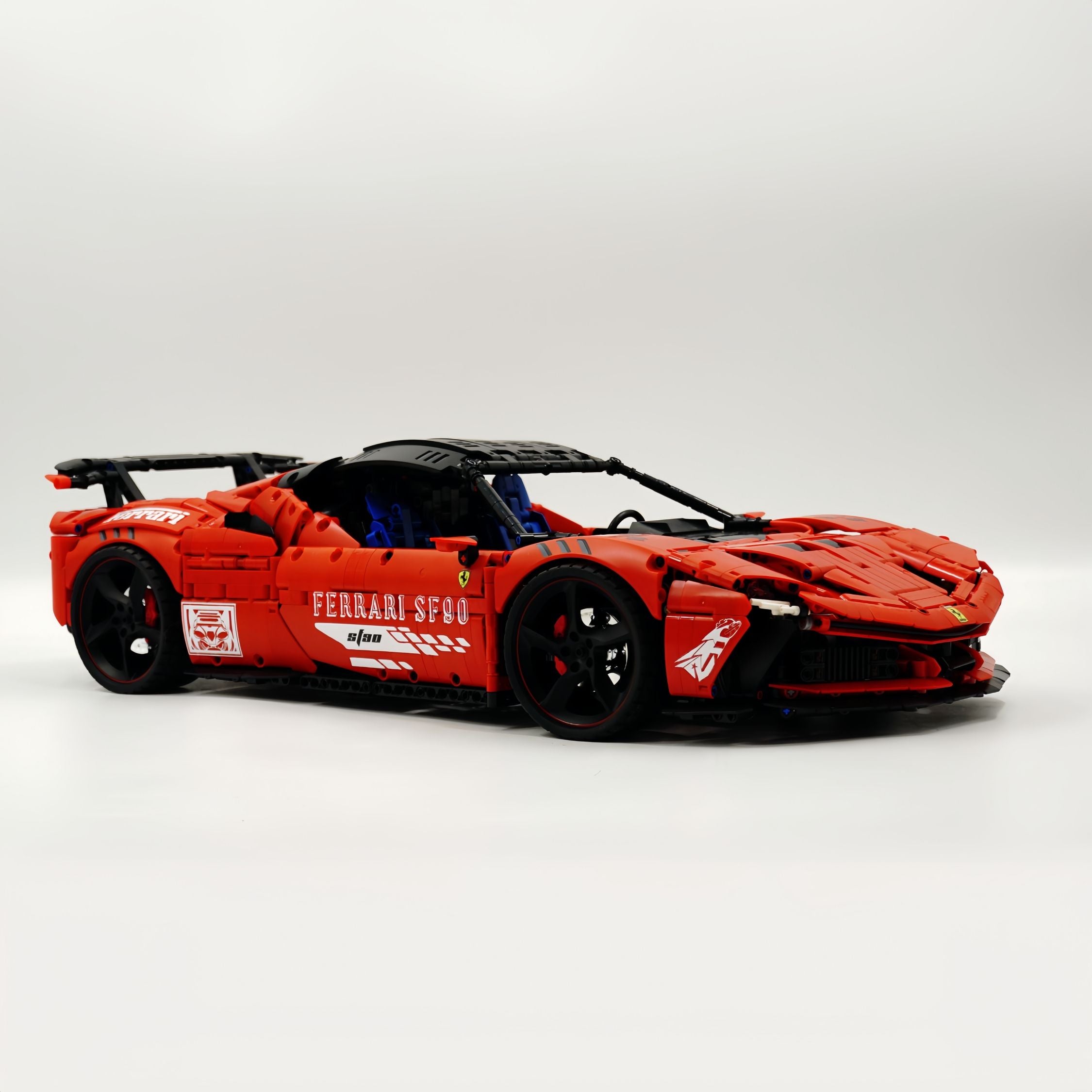 1:8 Ferrari SF90XX Classic Red, The Ultimate Supercar, More Than 12 Features Restored(4100 Pcs)