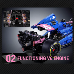 1:8 BWT Alpine Formula One Team Car | Official Licensed Grand Prix Machine | 2172 PCS - BAV BRICK