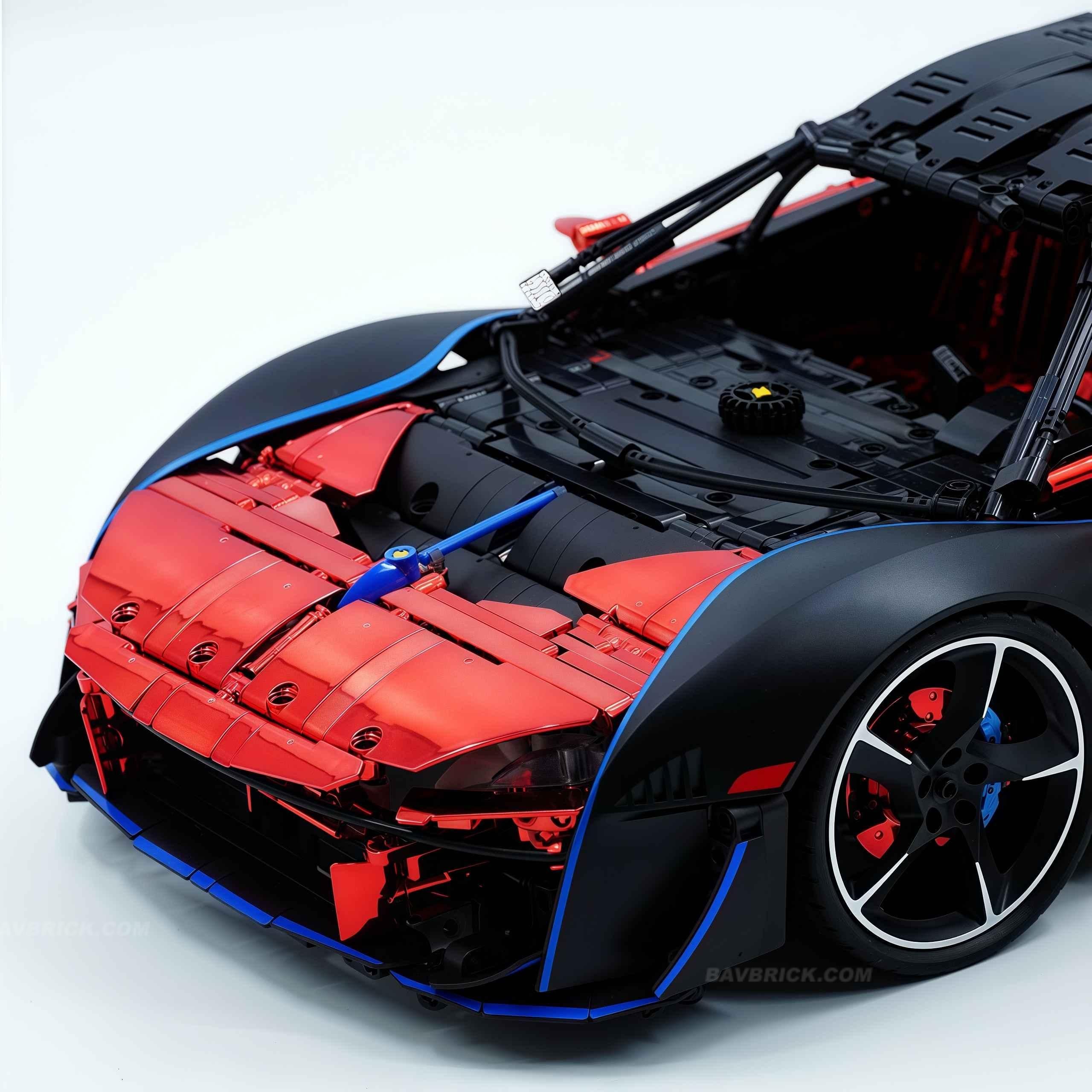 1: 8 Mclaren Sabre Supercar, Aerodynamic Brilliance, Mirror Customized Edition (3862 PCS)