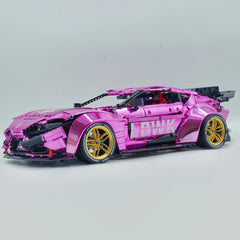 1:8 Toyota Supra Electroplating powder limited edition, Electric Air Suspension, Rear Accelerator Blade linkage (4399 Pcs)