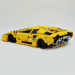 1:8 Lamborghini Countach LP5000 Building Set, Vibrant Yellow Customized Edition (3970+ PCS)