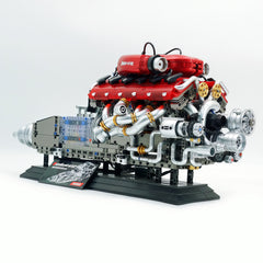 Large LaFerrari V12 Engine | Motorised Supercar Engine Model (2378 PCS)