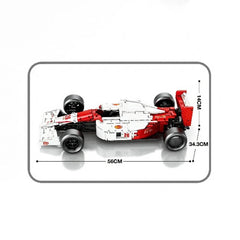 1:8 F1 McLaren MP4 Racing |  1988 Red & White Grand Prix Machine (2800pcs)