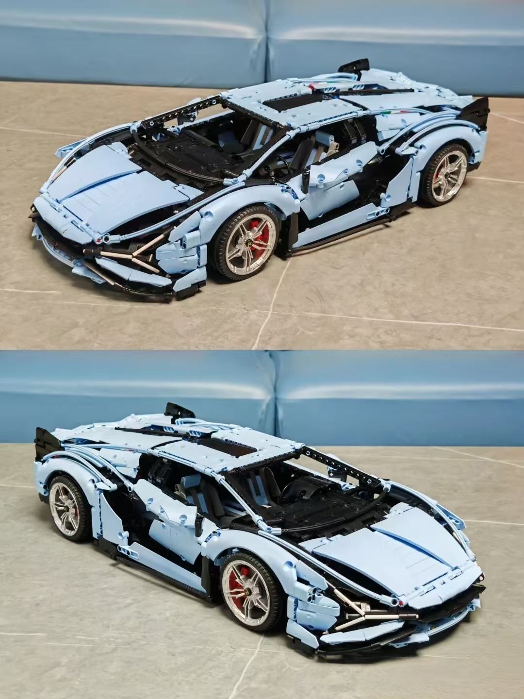 1: 8 Lamborghini Sian Color Change Special Edition(3696 PCS) - BAV BRICK