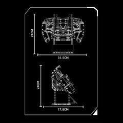 1:1 Grand Prix Steering Wheel (832 Pcs)