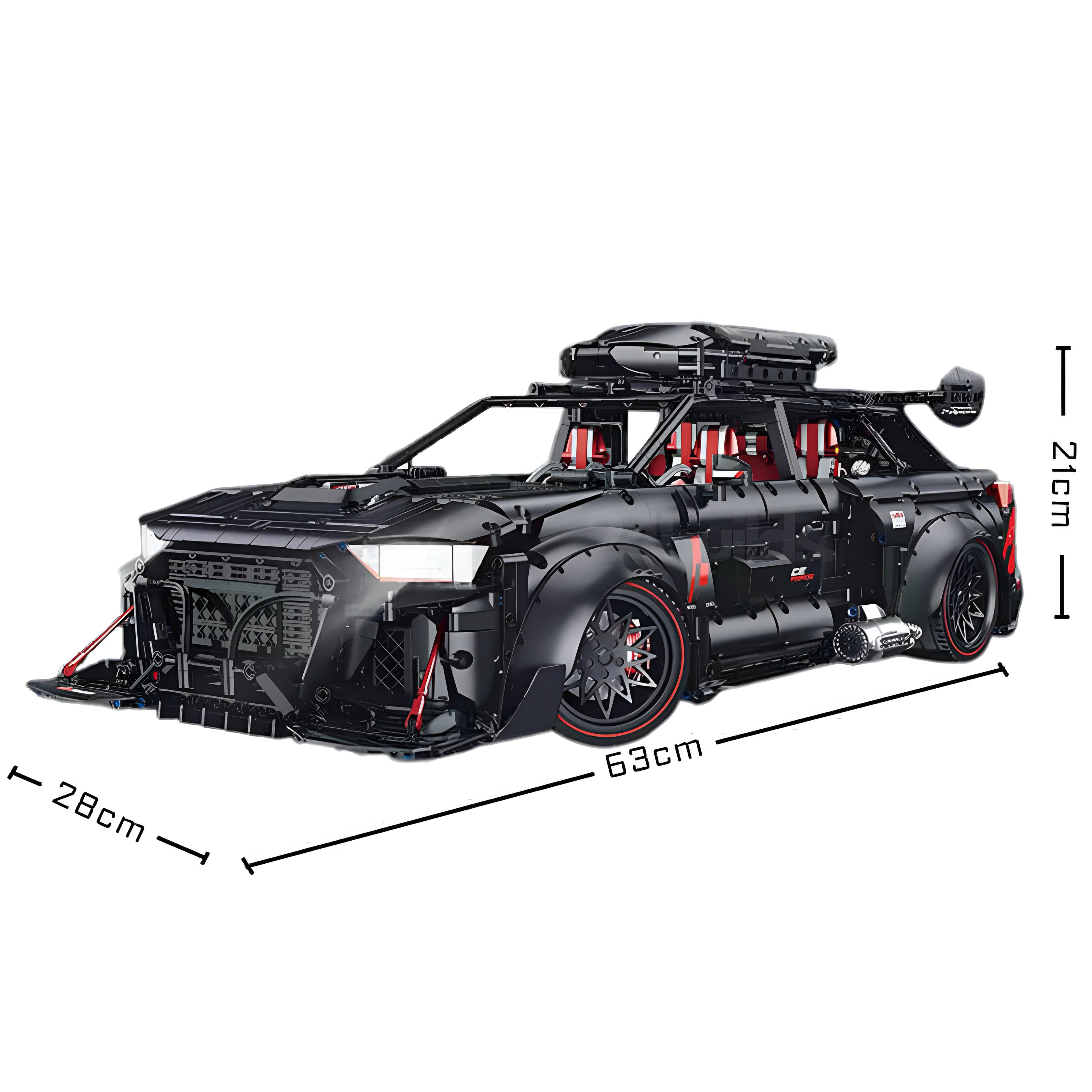 1:8 Audi RS6 Quattro Widebody Wagon | Matte Black Power | 4189+ PCS