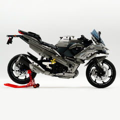 1:5 Kawasaki H2R Motorcycle Buiding Kit with Front and Rear Lights, Exclusive display stand, Adult Collectible Models (2156 Pcs) - BAV BRICK