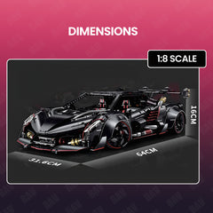 1:8 Lamborghini Veneno Limited Edition Obsidian V12 Supercar | 64cm | Remote Controlled | 3809 PCS