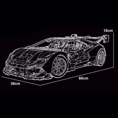 1:6 Lamborghini SVJ | The Largest Ever Car Model (6628 PCS)
