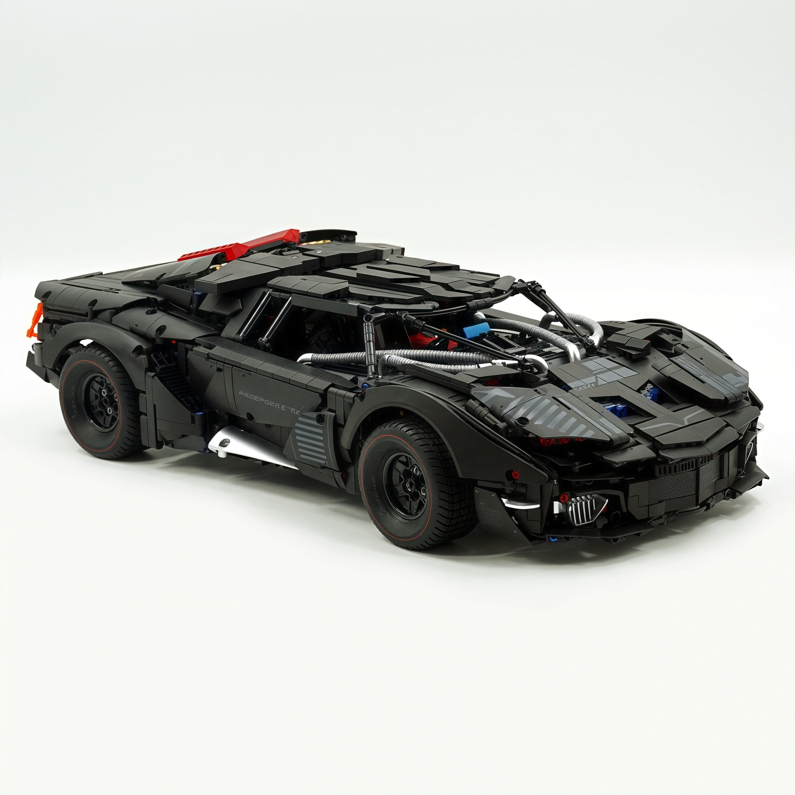 1: 8 Dark Armor Car Building Sets with Remote Control, Electric Lift Missile System, Electric Door (3927Pcs)