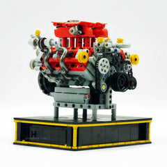 Motorised LAFERRARI NO.F488 Supercar V8 Engine | 1123 Pcs | Electric piston linkage | Comes with base