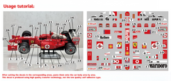 Ferrari F2004 & Michael Schumacher | Exclusive Custom Marlboro Transfer Decals (Not Include car)