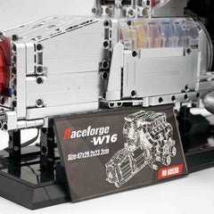 Large W16 Engine | French 16-Cylinder Engine Set (2520 PCS)