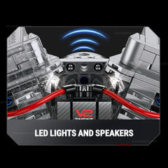 Motorised Harley Motorcycle V2 Engine(867pcs)