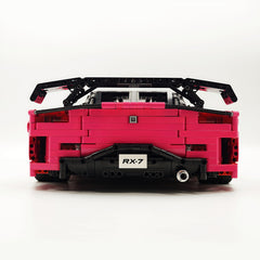 1: 8 Mazda RX-7 with Remote Control, Front and Rear Lights, Macaron Pink Limited Edition (3305 Pcs)