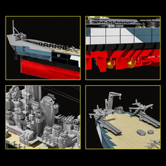 USS Montana Battleship | American Naval Flagship | 2955 PCS - BAV BRICK