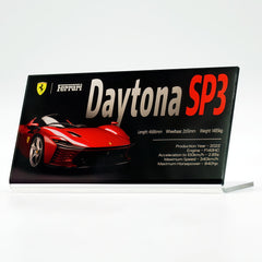 Suitable for Ferrari Supercar Series Display Acrylic Nameplate