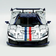 The Ultimate FERRARI F80 Prancing Horse Hypercar 4702pcs | Silver Limited Edition