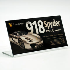 Suitable for Posche McLaren Supercar Series Display Acrylic Nameplate