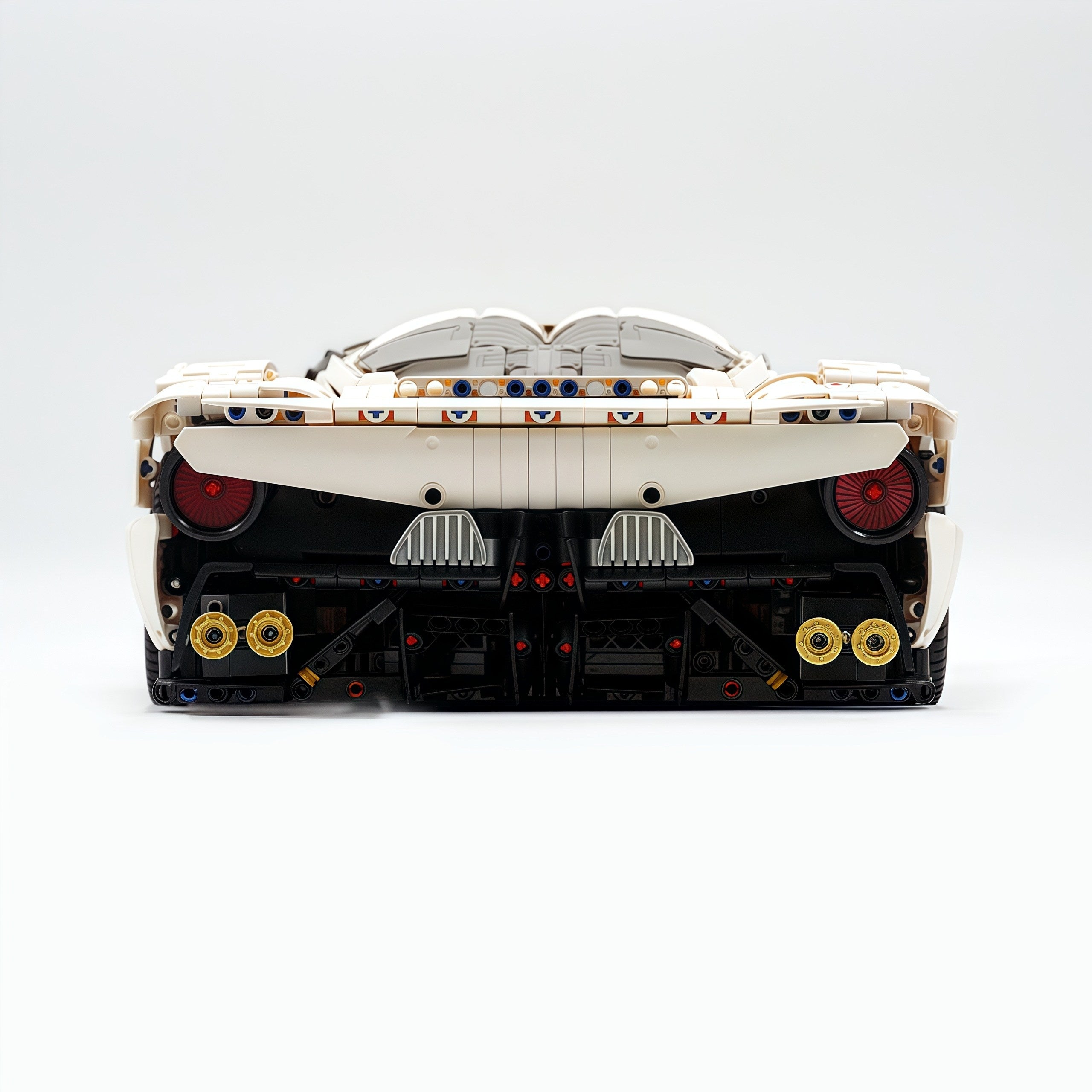 1: 8 Alfa Romeo 33 Stradale Supercar, White Goddess Customized Version (3861 Pcs)