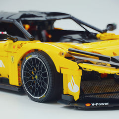 1:8 The Ultimate FERRARI F80 | Yellow Custom Edition | Remote Controlled V6 Prancing Horse Hypercar (3998pcs)
