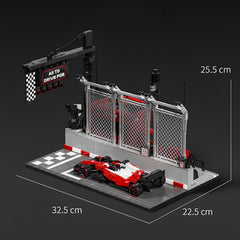 Ferrari F1 Race Car and F1 Starting Grid Set | 1413 PCS