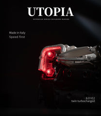 1:8 Pagani Utopia Custom off-white paint – The Ultimate V12 Italian Hypercar (4688 PCS)