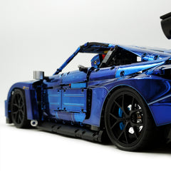 1: 8 BMW M4 GT3 Building Set, Fully Detailed Simulation, Electric Sapphire Blue Custom Edition (4556Pcs)